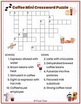 Coffee Server Crossword Puzzle Challenge