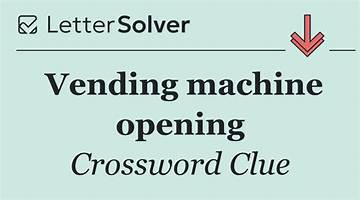 Crossword: Letter-Shaped Opening in a Machine Shop