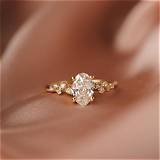 Dainty 7 Carat Oval Diamond Ring in Sterling Silver