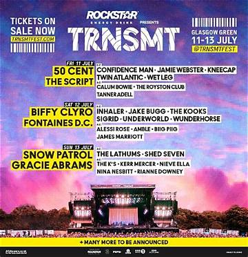 Dates and Full Line-up of Singers and Bands |