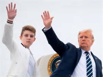 Donald Trump Beams with Pride at Barron's High School Graduation