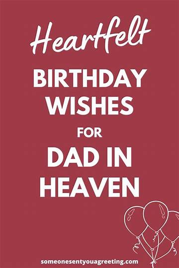 Heartfelt Birthday Wishes for Dad in Heaven