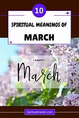 Meaning and Significance of March: a Spiritual Perspective