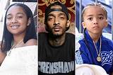 Nipsey Hussles Son Kross Asghedom and Daughter Emani Asghedom with Long Time Girlfriend Lauren Lo ·