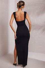 Ravishing Plunge Neck Split Thigh Dress: Elevate Your Style