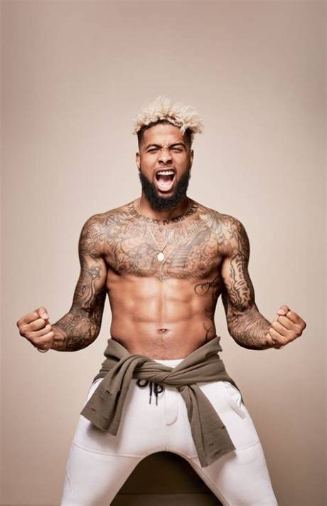 Shirtless Odell Beckham Jr. : a Sight to Behold