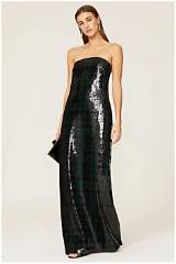 Showstopping Ralph Lauren Plaid Sequin Gown