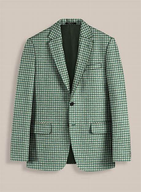 The Ultimate Green Houndstooth Jacket: Style and Sustainability