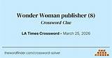 The Ultimate Wonder Woman Publisher Crossword Puzzle Challenge