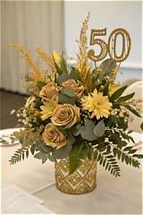 Unforgettable Floral Arrangements for a Golden 50Th Birthday Celebration