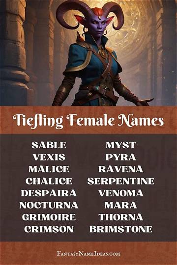 Unveiling the Enigmatic World of Tiefling Names: Discoveries and Insights