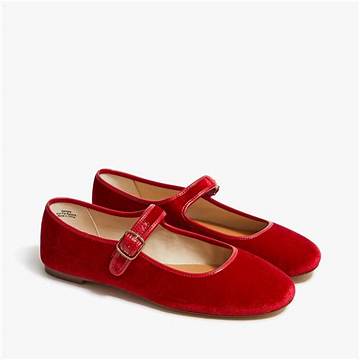 Velvet Mary Jane Ballet Flats: a Timeless Classic